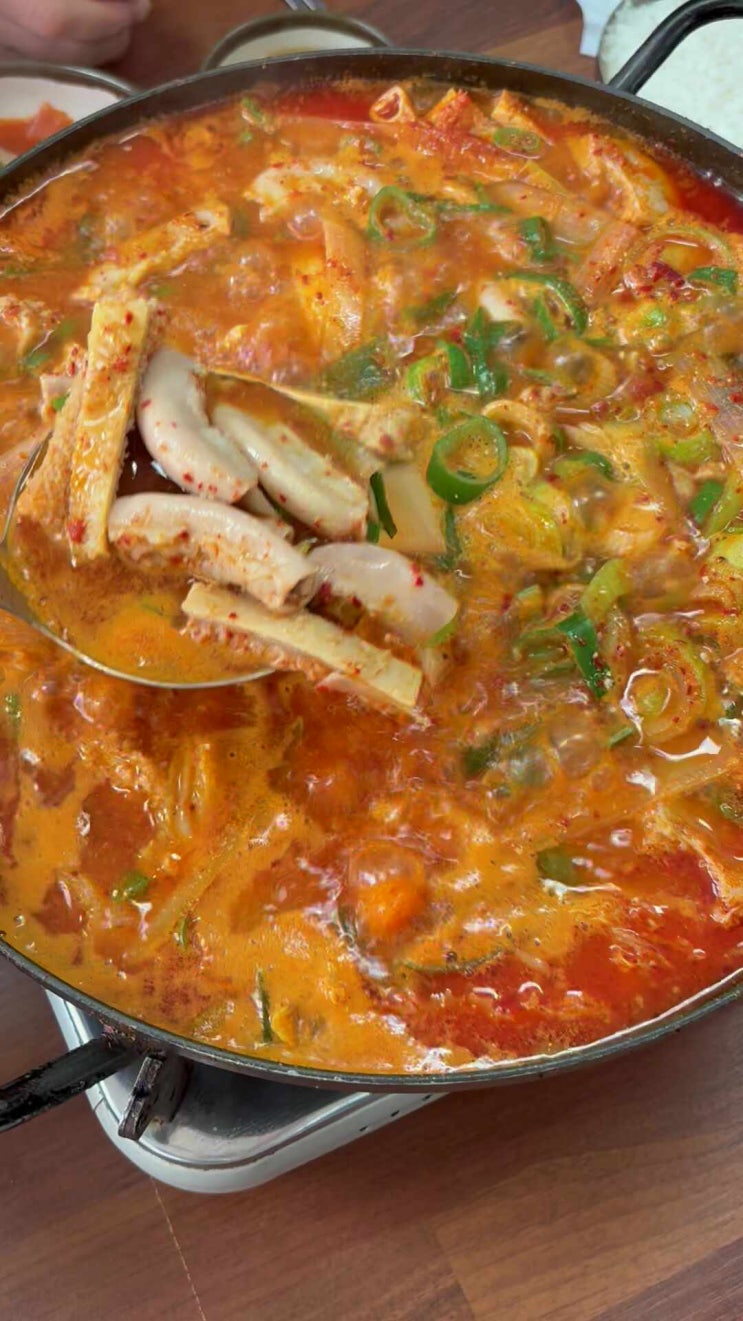 평택 안중 맛집 엄마네 선지해장국 곱창전골 선지 솔직리뷰 : 네이버 블로그