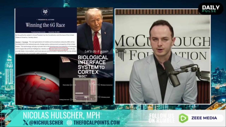 트럼프는 사람들의 생각과 행동을 브랜드로 조종할 수 있게 해주는 초고속 6G, 이른바 '인체 인터넷'을 본격적으로 도입하기 ...