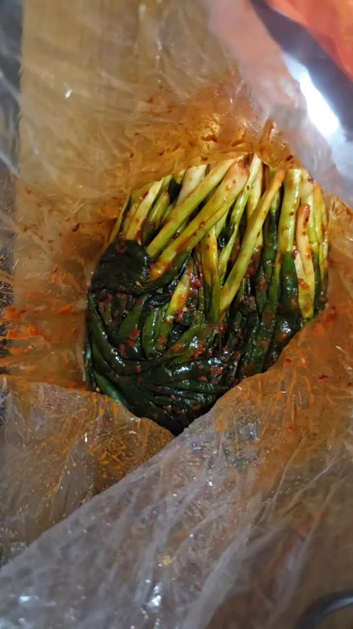 여수 국산 파로 만든 감칠맛 폭발 파김치 후기