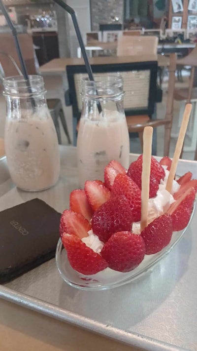 광안리빙수 카페센터 딸기파르페