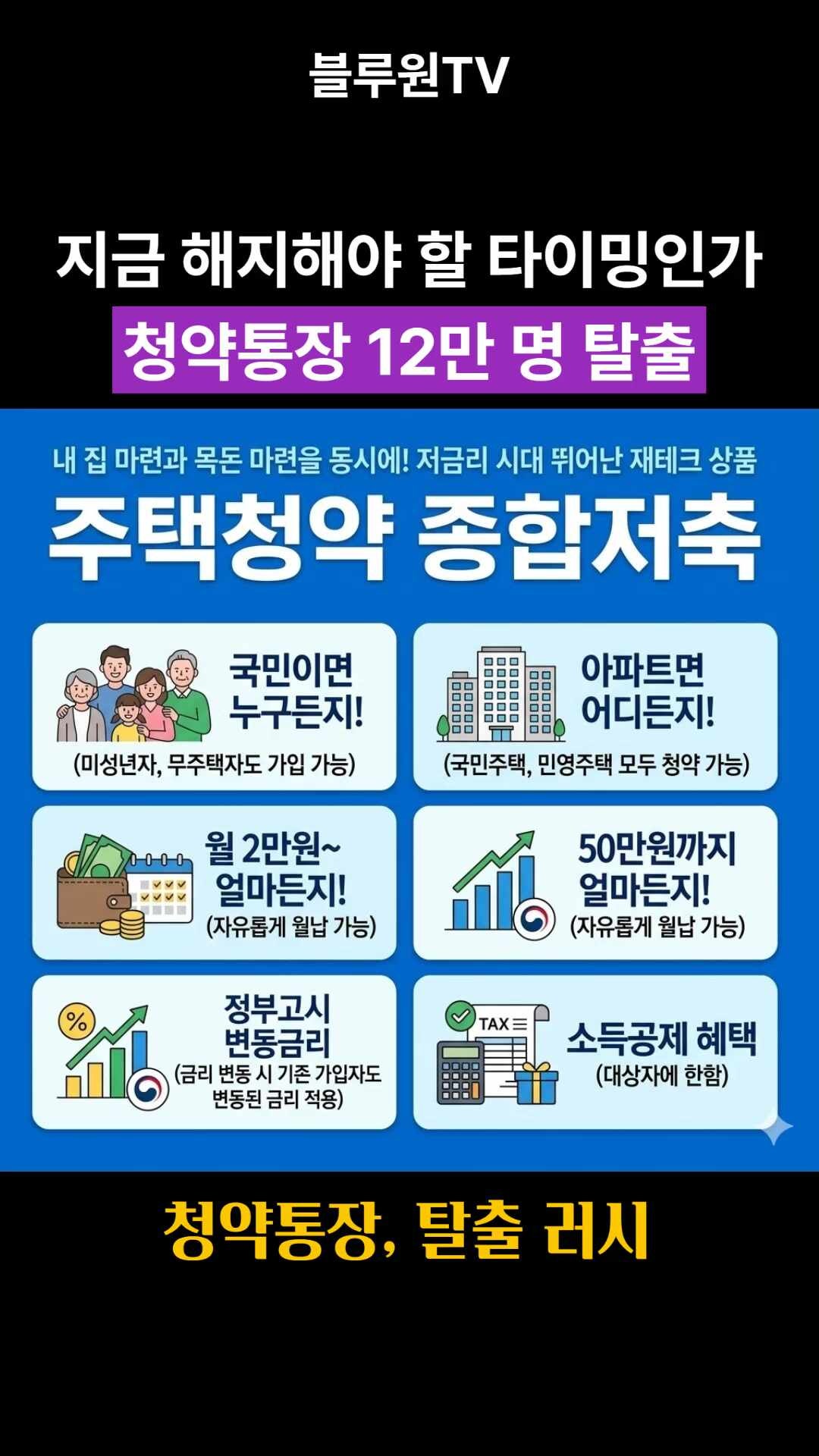 청약통장 해지 급증 이유 총정리｜2600만 붕괴·고금리·청약시장 양극화 현실 분석