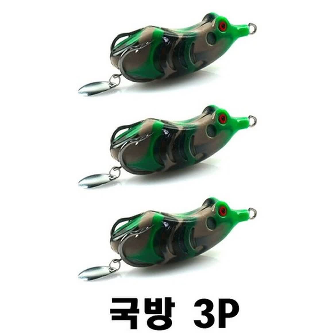 프로그루어 3P 가벼운 개구리루어 가물치미끼