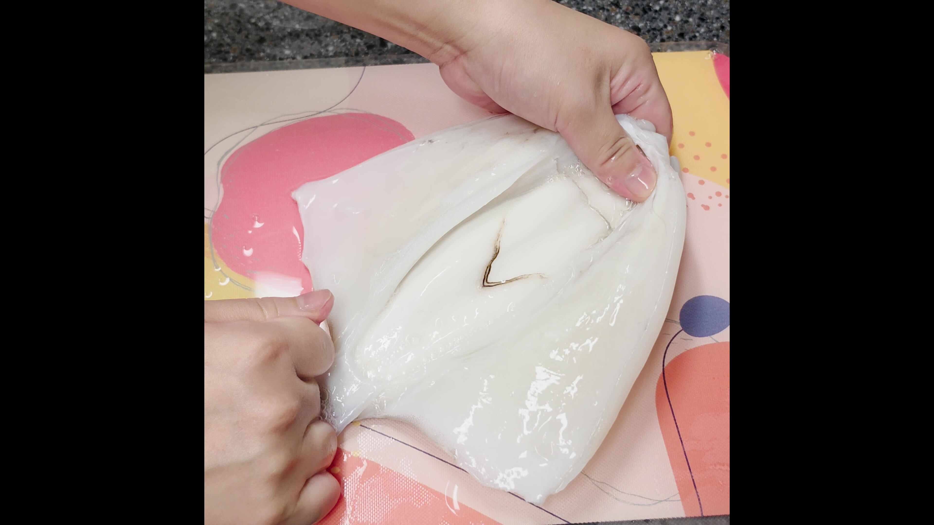 냉동 갑오징어 손질 볶음 매콤 양념장 레시피 장항하늘마켓