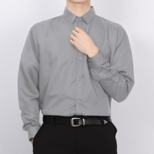 남성 셔츠 룩의 완성, 여름 긴팔 면접 와이셔츠