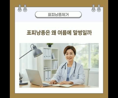 인천표피낭종제거 덥고 습한 날씨에 염증이 심해지기 전 안전하게 제거해야 하는 이유