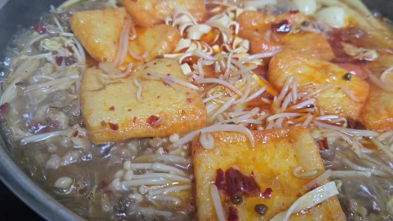 하이디라오 소스로 집에서 마라탕 만들기 레시피 (재료 불리기 꿀팁 포함)