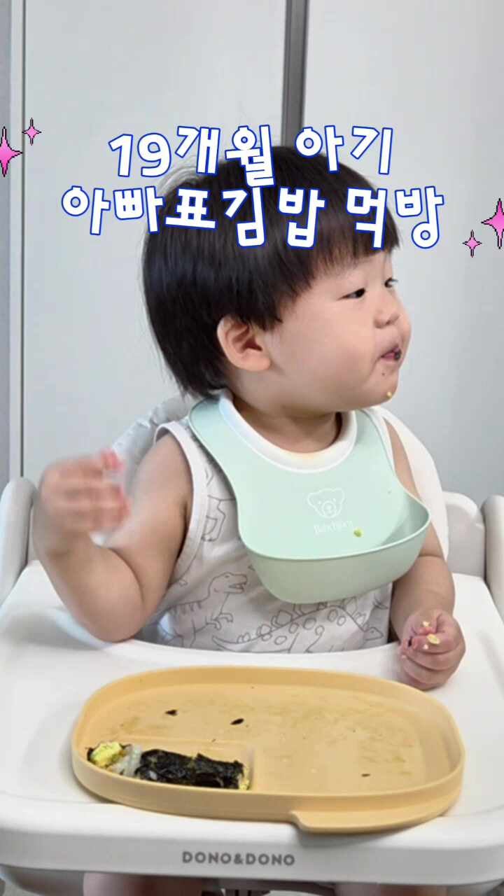 19개월 초간단 아기김밥 레시피 유아김밥 두돌아기 유아식 추천