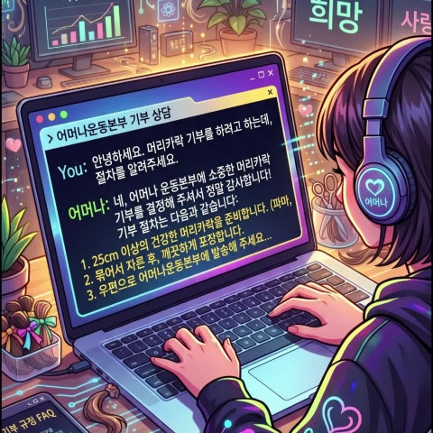 [로컬 AI 개발기] 내 서버에서 돌리는 '어머나운동본부' 머리카락 기부 상담 AI 챗봇 구축하기 (Ollama + Gemma + RAG)