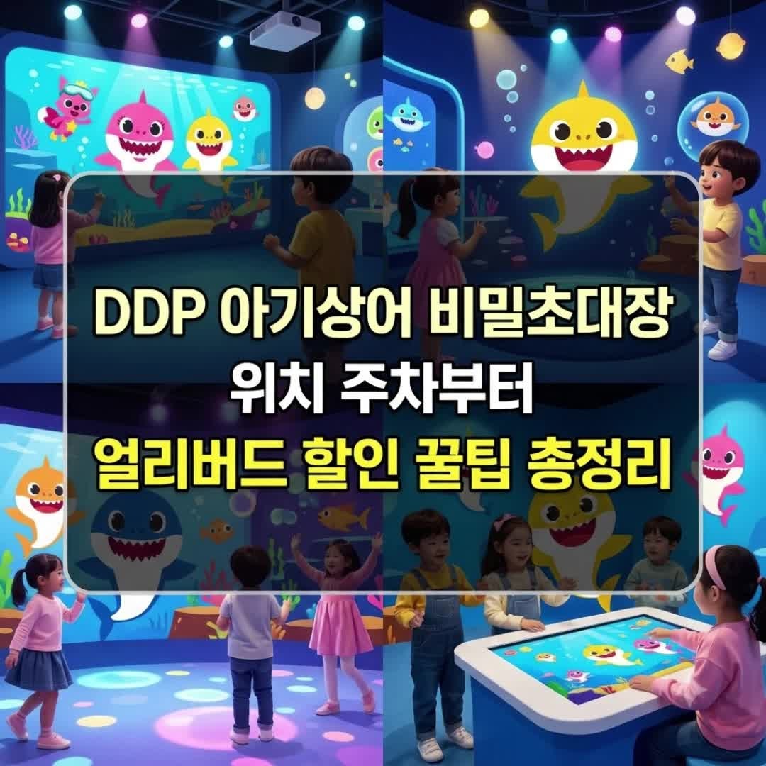 DDP 아기상어 비밀초대장 위치 주차부터 얼리버드 할인 꿀팁 총정리