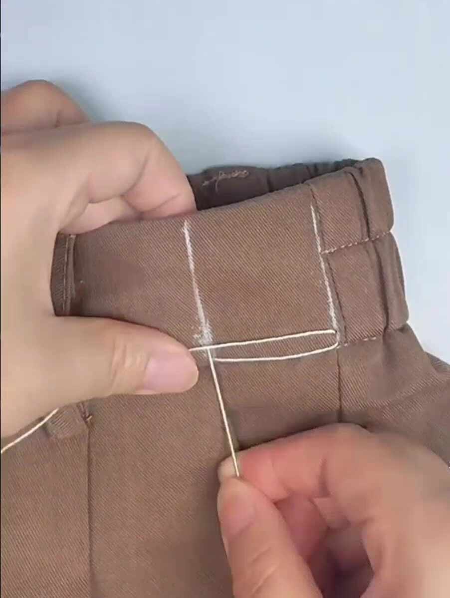 바느질로 바지 허리 사이즈 줄이기! 집에서 쉽게 수선하는 방법