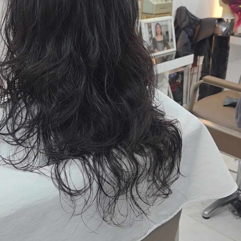 동래구 명장동미용실 호박넝쿨헤어 아이롱디지털펌 - 호박넝쿨헤어 명장동 미용실 시술 사례