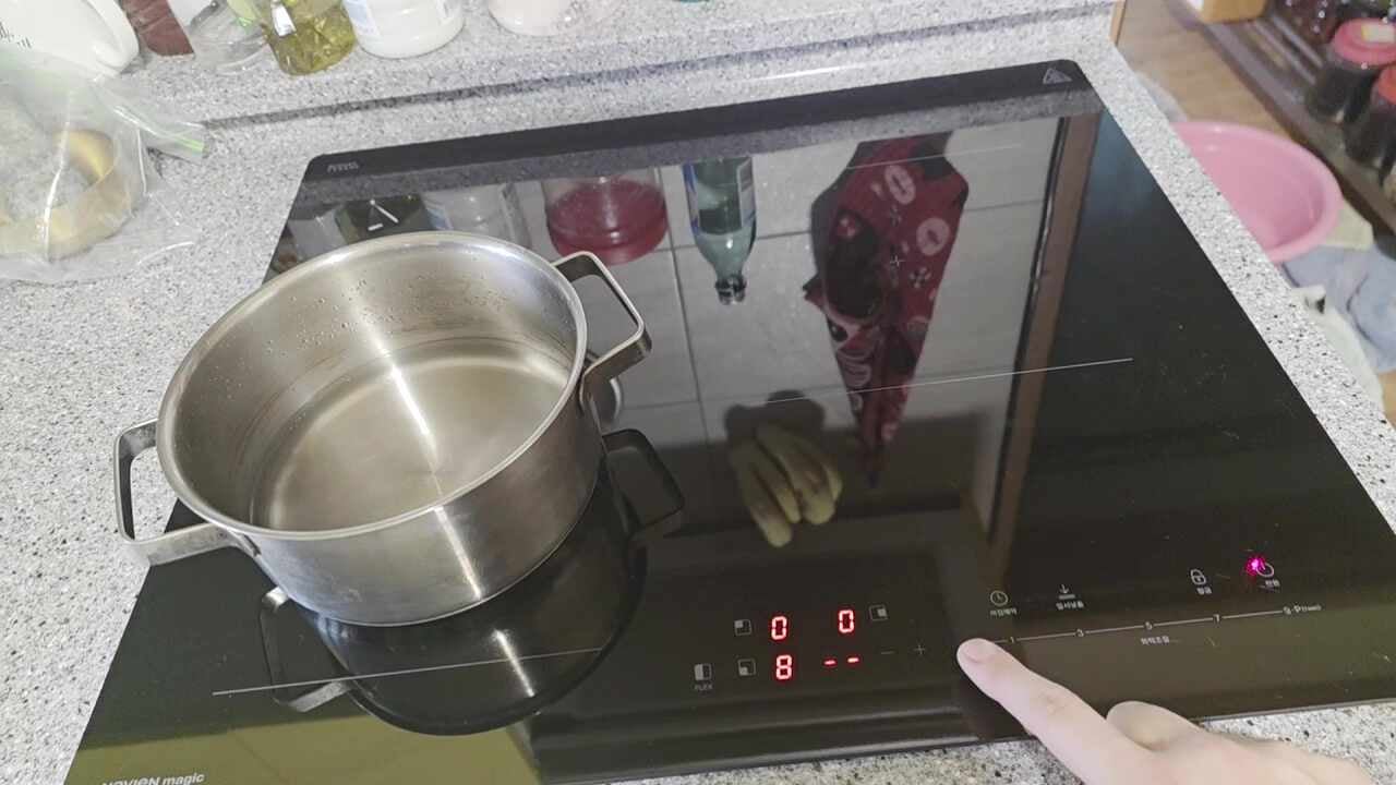 (설치후기/제품추천)나비엔매직 국내생산 3구 인덕션 독일쇼트상판 3400W ERI-4103AF 플렉스