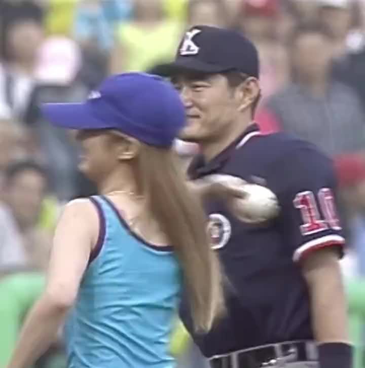 이종범의 인성이 드러난 장나라 시구 장면 고화질