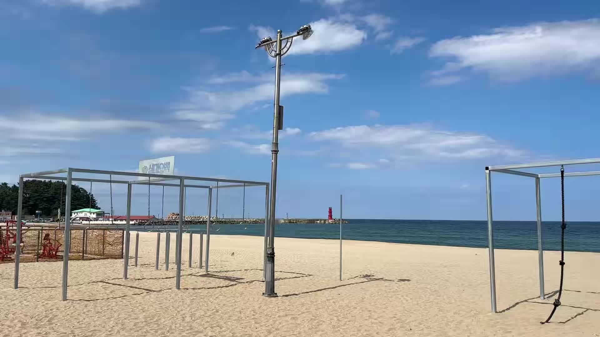 [강원도ㅣ양양] 양양 낙산해변 삼대오백 IRON BEACH｜강문해변 머슬비치 같은 바다 앞 야외 헬....
