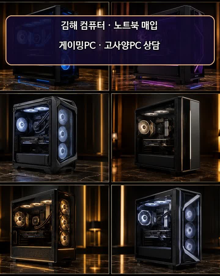 김해 컴퓨터 노트북 매입 팔기 바로 출발합니다