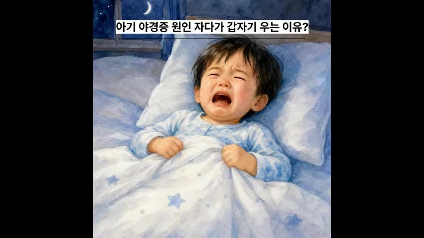 아기 야경증 원인, 자다가 갑자기 우는 이유는?