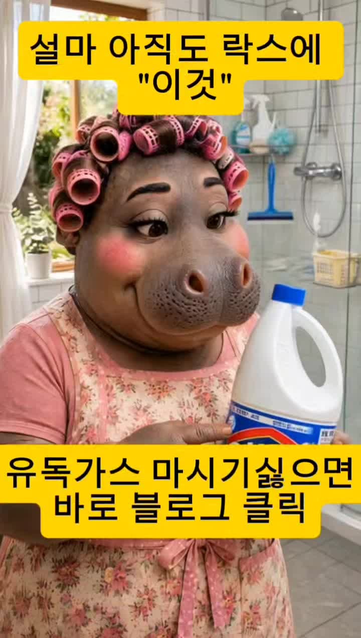 락스에 뜨거운 물 붓다가 응급실 갑니다! 유한락스사용법 올바른 희석 비율과 절대 주의 사....