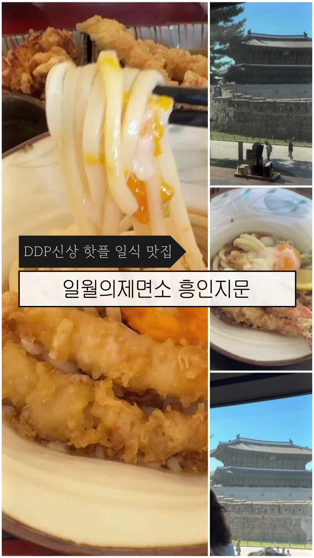 [동대문 맛집] DDP 신상 핫플 일월의제면소 흥인지문점｜흥인지문 뷰 보며 먹는 붓카케 우동 ....