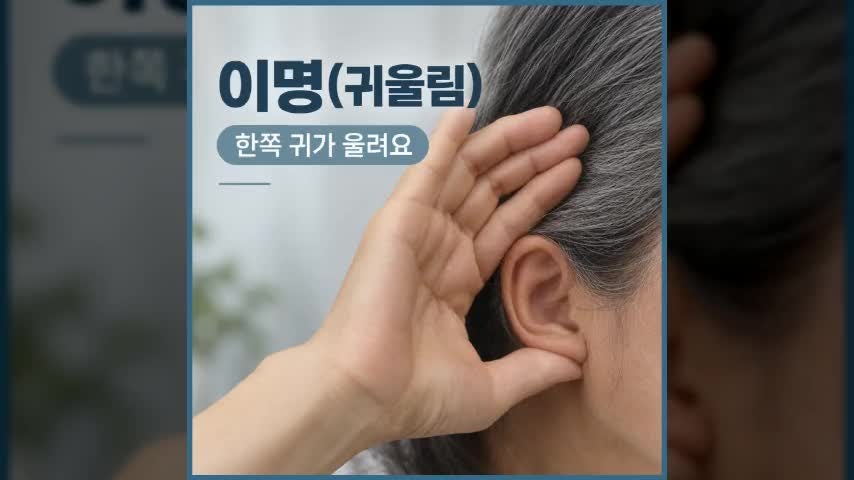 한쪽 귀 울림 증상, 삐·웅 소리가 들릴 때 확인할 것