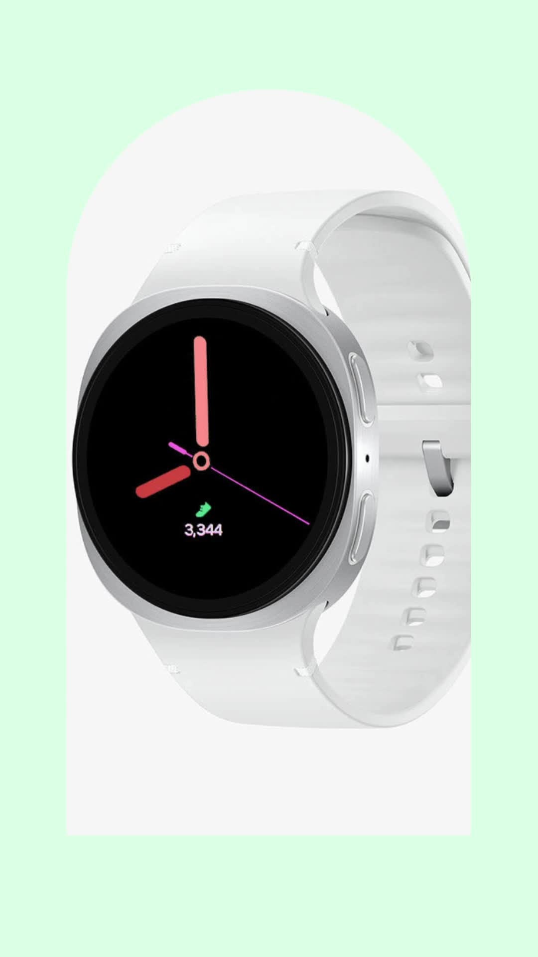 손목에 착! 컴팩트한 갤럭시 워치8 40mm 실버⌚