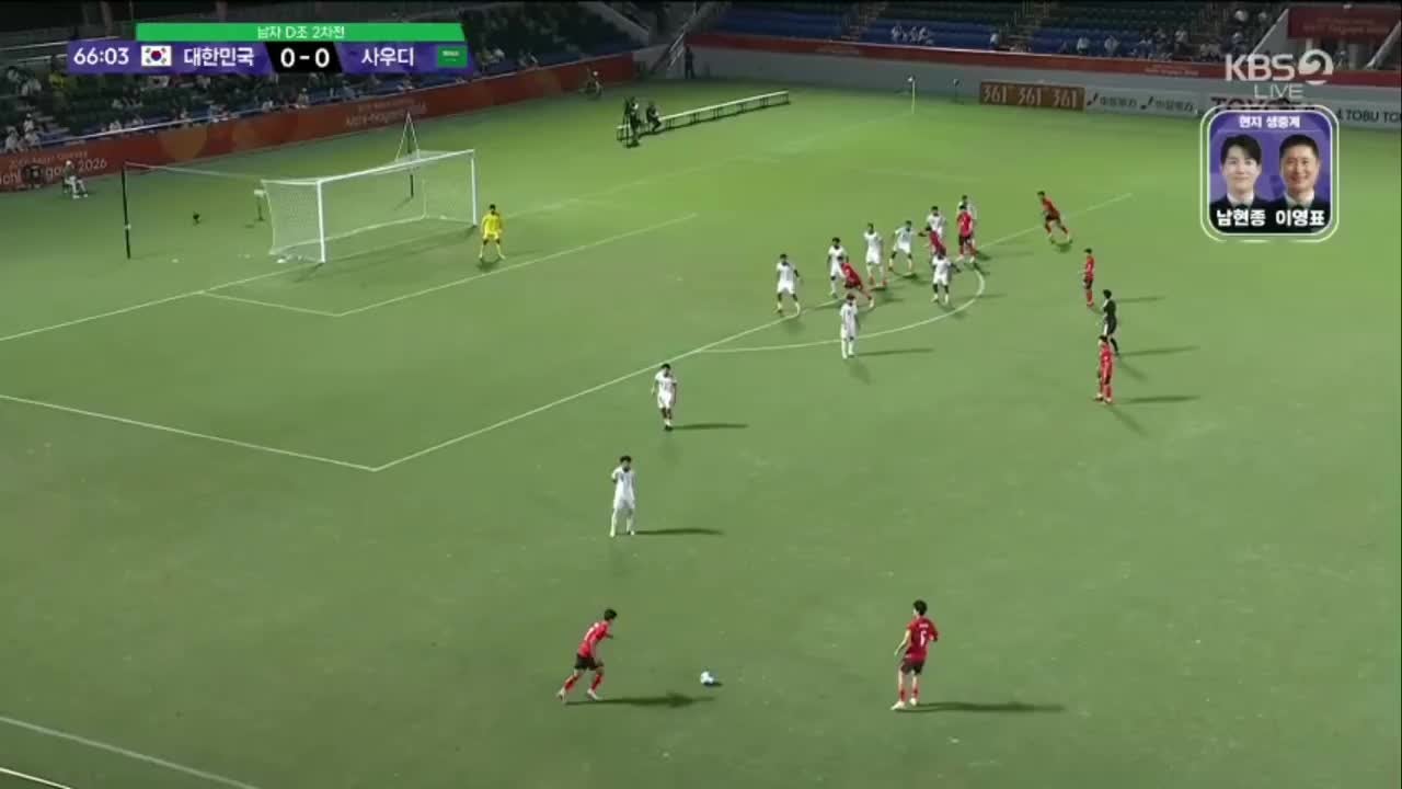 아시안게임 남자축구, 사우디꺾고 8강에서 베트남과 격돌