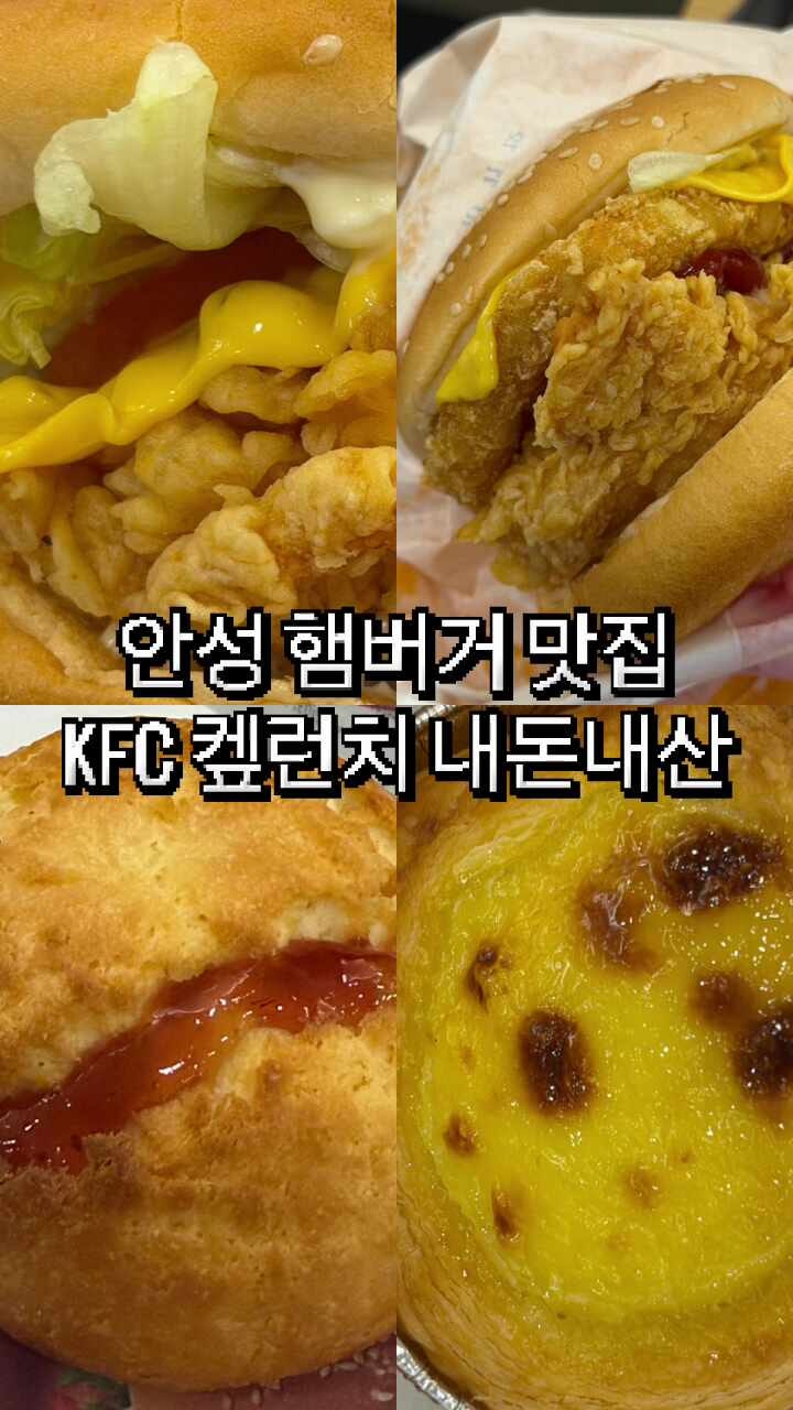 안성 맛집 / KFC 켚런치 이용한 후기 (징거버거세트, 징거버거BLT세트)