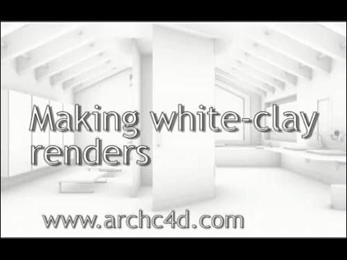 [TUTO] Cinema 4D [White Clay Renders Tutorial] : 네이버 블로그