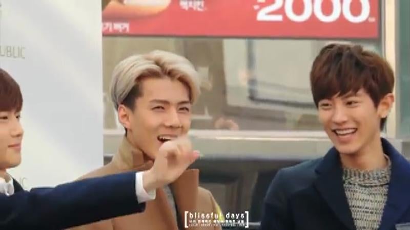 [EXO Video] Sehun and Chanyeol Teasing Their Hyungs at Daegu Nature Republic Fan Sign Event ♥
