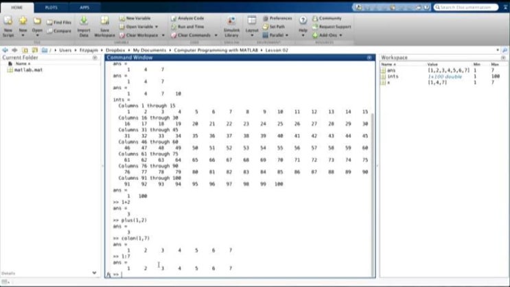 Introduction to Programming with MATLAB : The Colon Operator : 네이버 블로그
