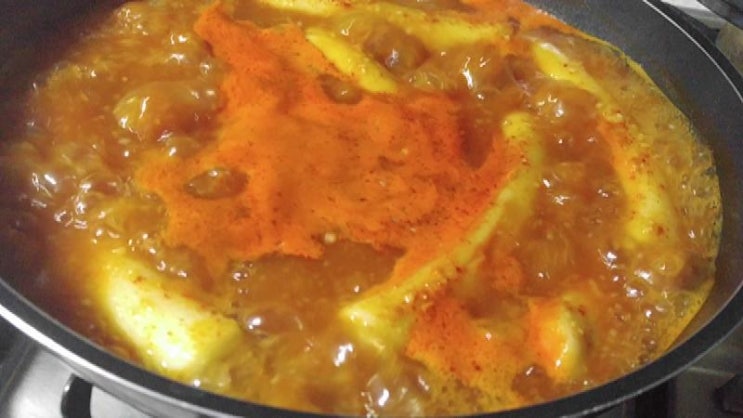  [영상] 옛날떡볶이 국물 쫄이는중 보글보글영상