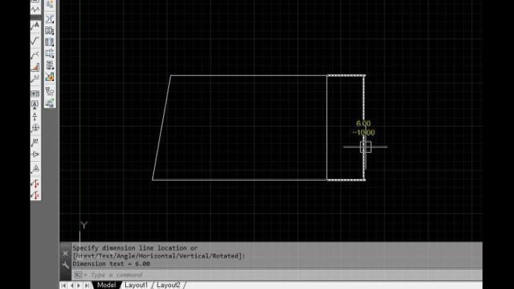 AUTO CAD - 오토 캐드 강좌 6.치수측정(dimlinear) : 네이버 블로그