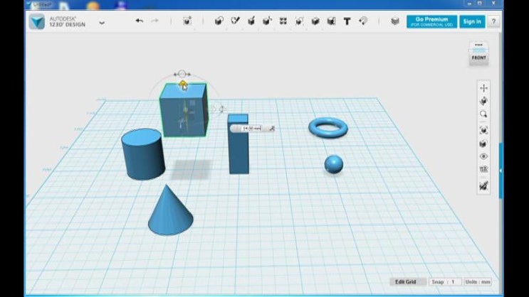 123D Design 기본설명 - 도형그리기 : 네이버 블로그