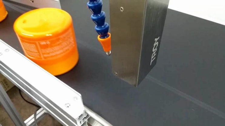  잉크젯마킹기 T7 화장품 기본라인 영상