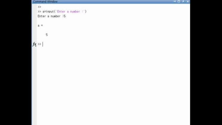 매트랩 (matlab) - input() function : 네이버 블로그