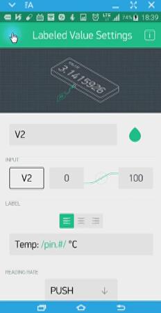 blynk Labeled Value Display Widget : 네이버 블로그