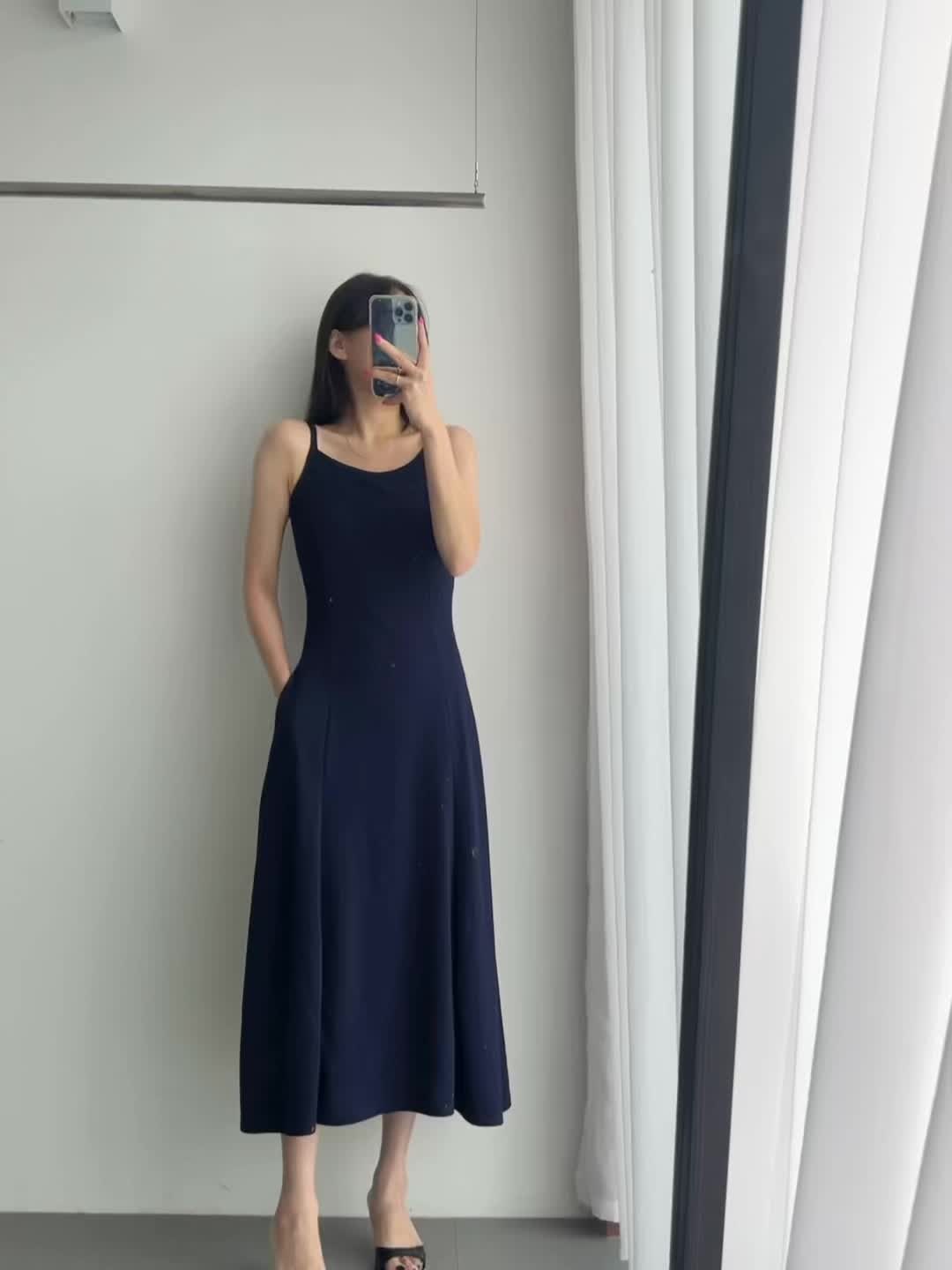 스판 나시 a라인 롱원피스 동영상