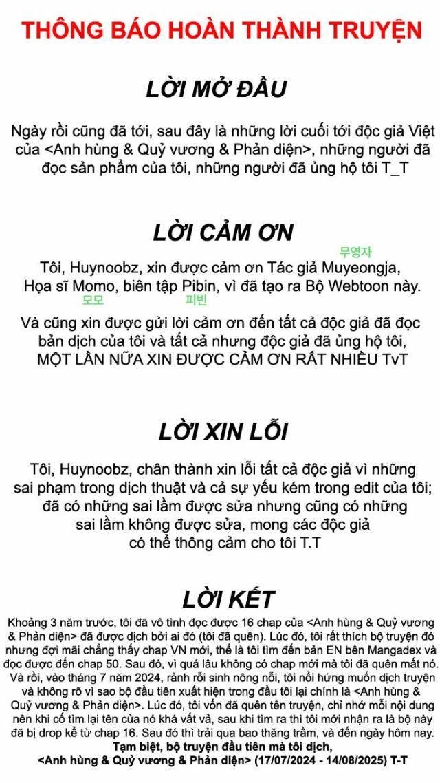 Anh Hùng, Ác Quỷ Và Kẻ Phản Diện - Page 130