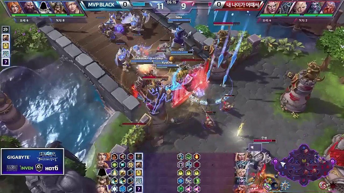 히어로즈 [HCOT S2] 6회 8강 풀리그 #1 MVP BLCAK VS 내 나이가 어때서 (Heroes of The Storm ...