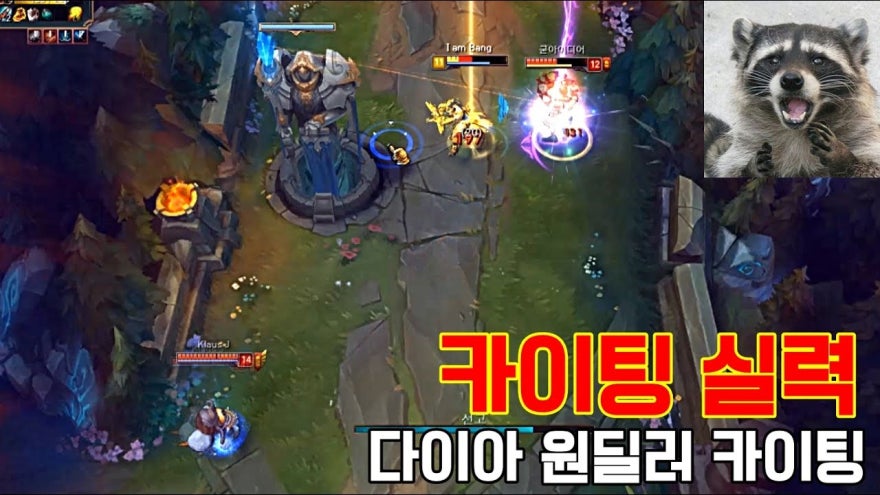 다이아 상위구간 원딜러 카이팅 수준 ㄷㄷ