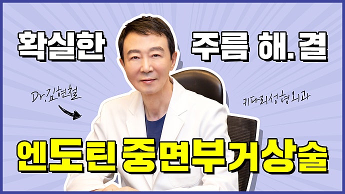 노화의 척도 주름, 처진 피부 확실한 해결방법! '엔도틴중면부거상술'