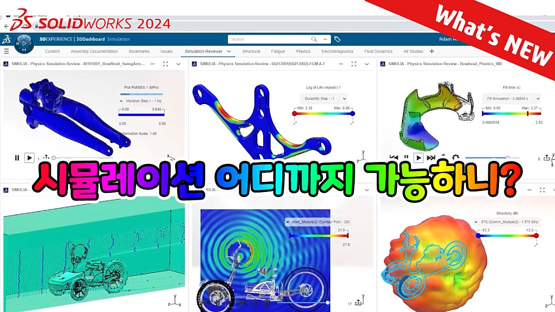SOLIDWORKS 2024 What's NEW : 설계 역량 향상 (모두를 위한 강력한 시뮬레이션) - 네이버 TV