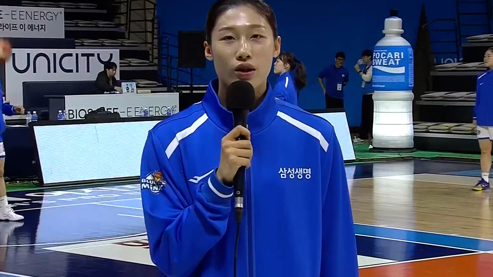 '과감한 플레이 보여드리겠습니다' 경기 전 이해란 인터뷰