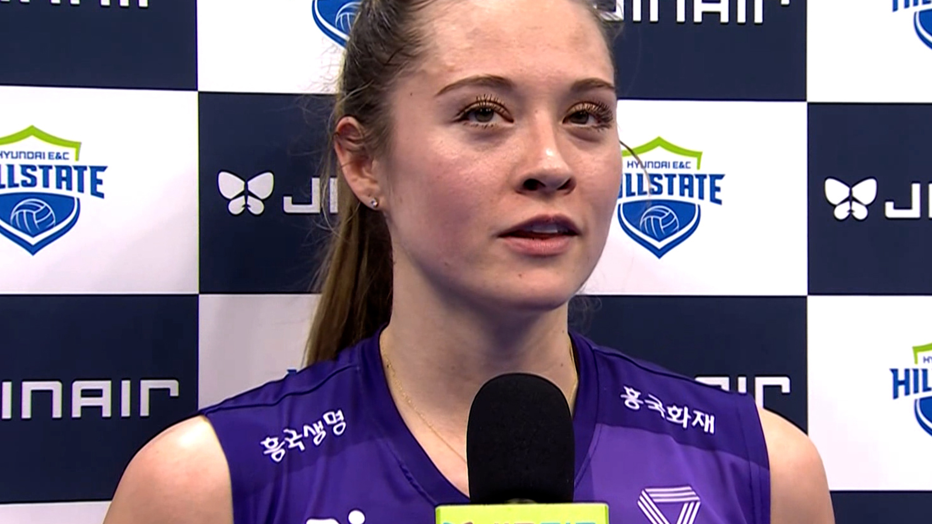 '28득점 폭발!' 오늘 경기 수훈 선수 레베카 인터뷰