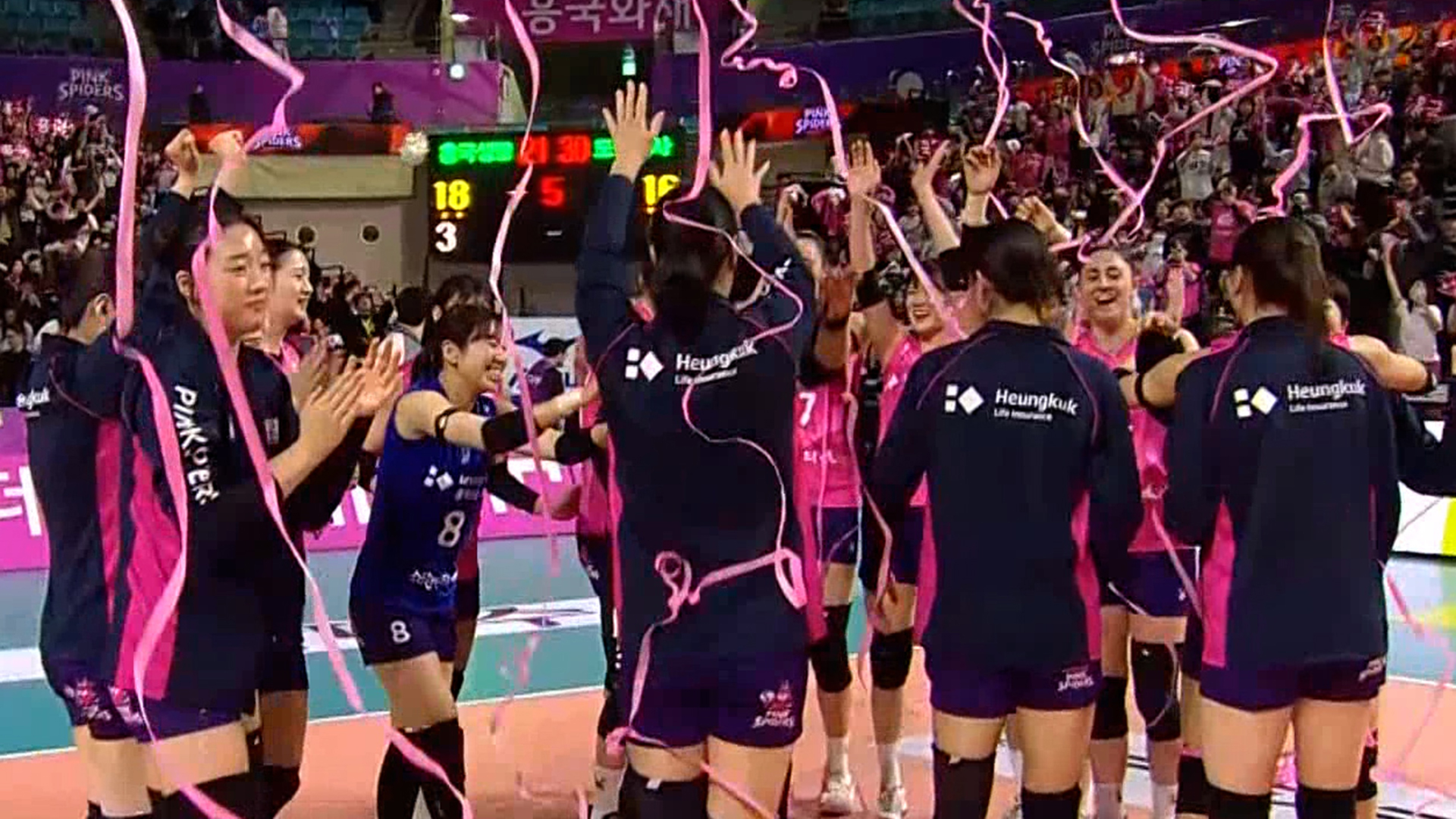 '5세트 접전' 도로공사의 연승을 저지하는 저력의 흥국생명