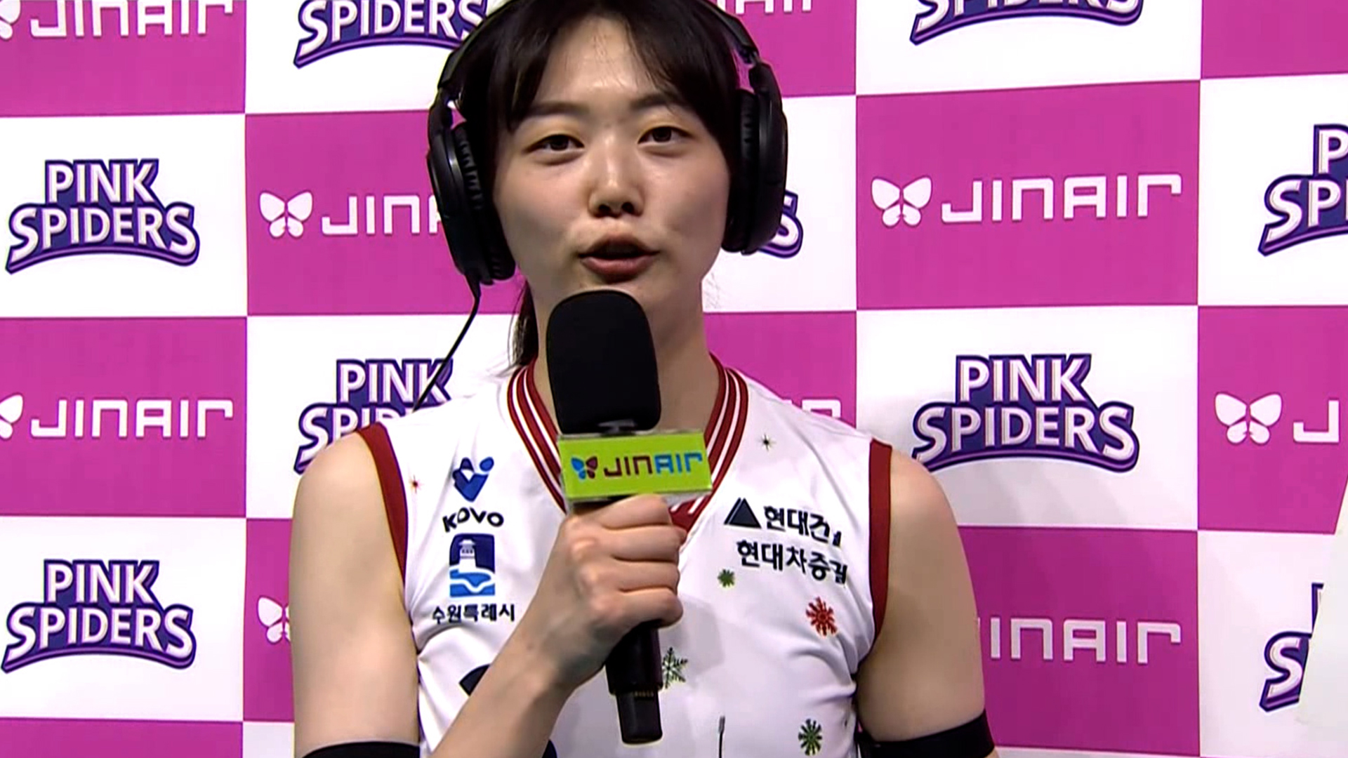 '시즌 세트 1위' 오늘 경기 수훈 선수 김다인 인터뷰