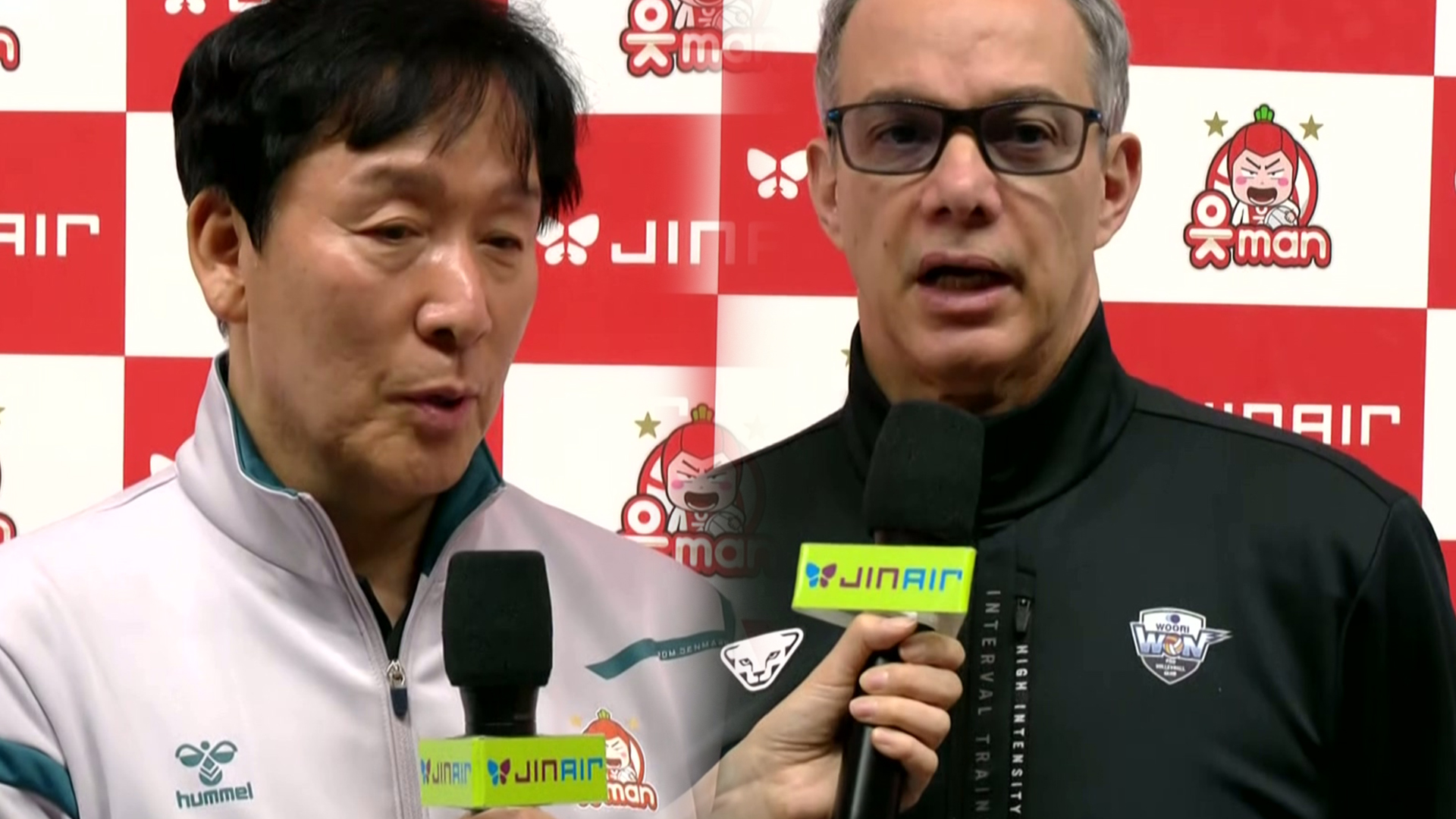 '행운은 우리 팀에게!' 경기 전 양 팀 감독 인터뷰