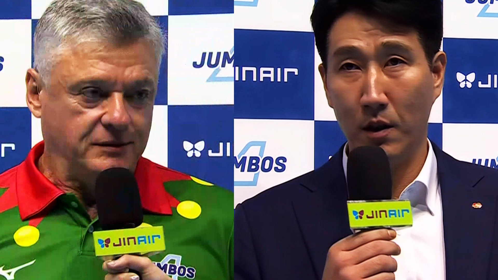 '서브가 관건' 경기 전 양 팀 감독 인터뷰