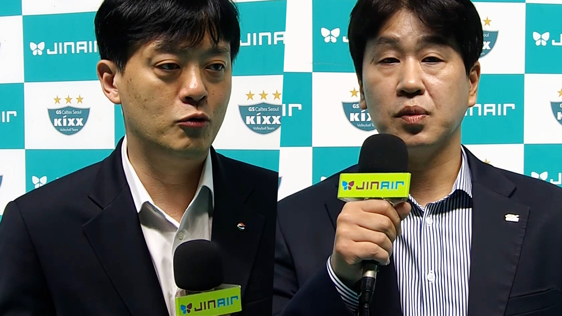 '서브를 잘 공략해 보겠습니다!' 경기 전 양 팀 감독 인터뷰