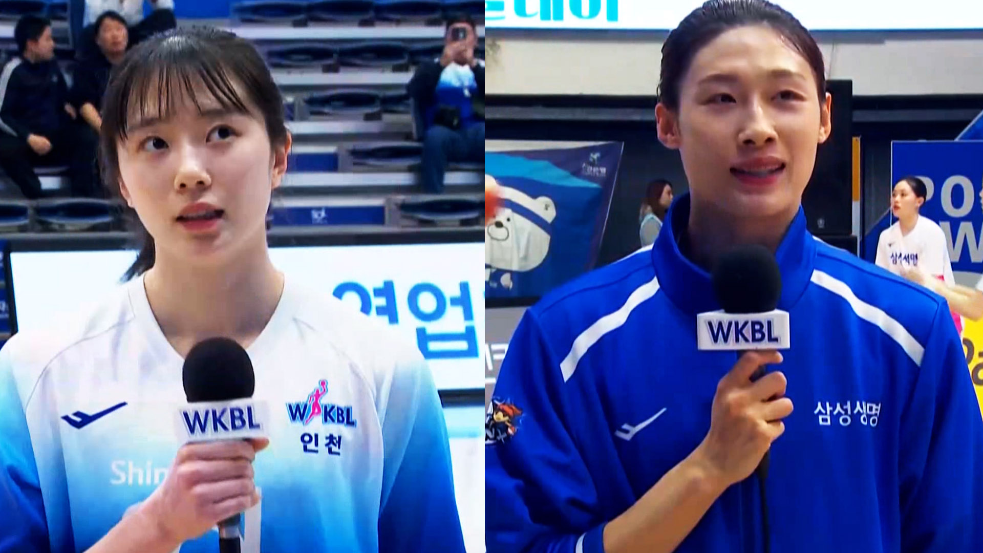 '오늘의 키플레이어' 경기 전 신이슬-이해란 선수 인터뷰