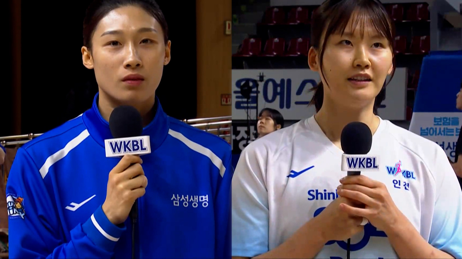 경기 전 이해란-미마 루이 선수 인터뷰